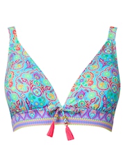 Joe Browns Bikini-Top mit hellem Kacheldruck - Bild 5 von 5
