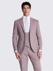 MOSS Dusty Purple Slim Fit Flannel Jacket - Image 1 of 6