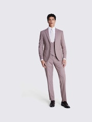 MOSS Dusty Purple Slim Fit Flannel Jacket - Image 3 of 6
