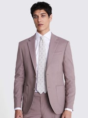 MOSS Dusty Purple Slim Fit Flannel Jacket - Image 4 of 6