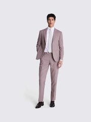 MOSS Dusty Purple Slim Fit Flannel Jacket - Image 5 of 6