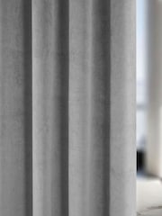 Enhanced Living Grey Thermal Blackout Oxford Readymade Curtains - Image 2 of 4
