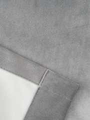 Enhanced Living Grey Thermal Blackout Oxford Readymade Curtains - Image 4 of 4