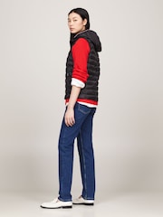 Tommy Hilfiger Black Down-Filled Hooded Zip-Thru Jacket - Image 2 of 5