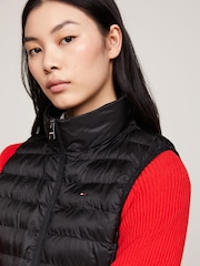 Tommy Hilfiger Black Down-Filled Hooded Zip-Thru Jacket - Image 5 of 5