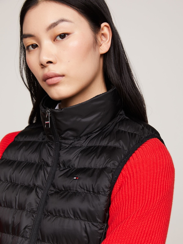 Tommy Hilfiger Black Down-Filled Hooded Zip-Thru Jacket - Image 5 of 5