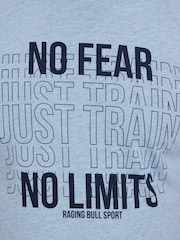 Raging Bull Blue No Fear Just Train T-Shirt - Image 4 of 6
