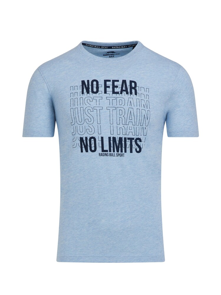 Raging Bull Blue No Fear Just Train T-Shirt - Image 6 of 6