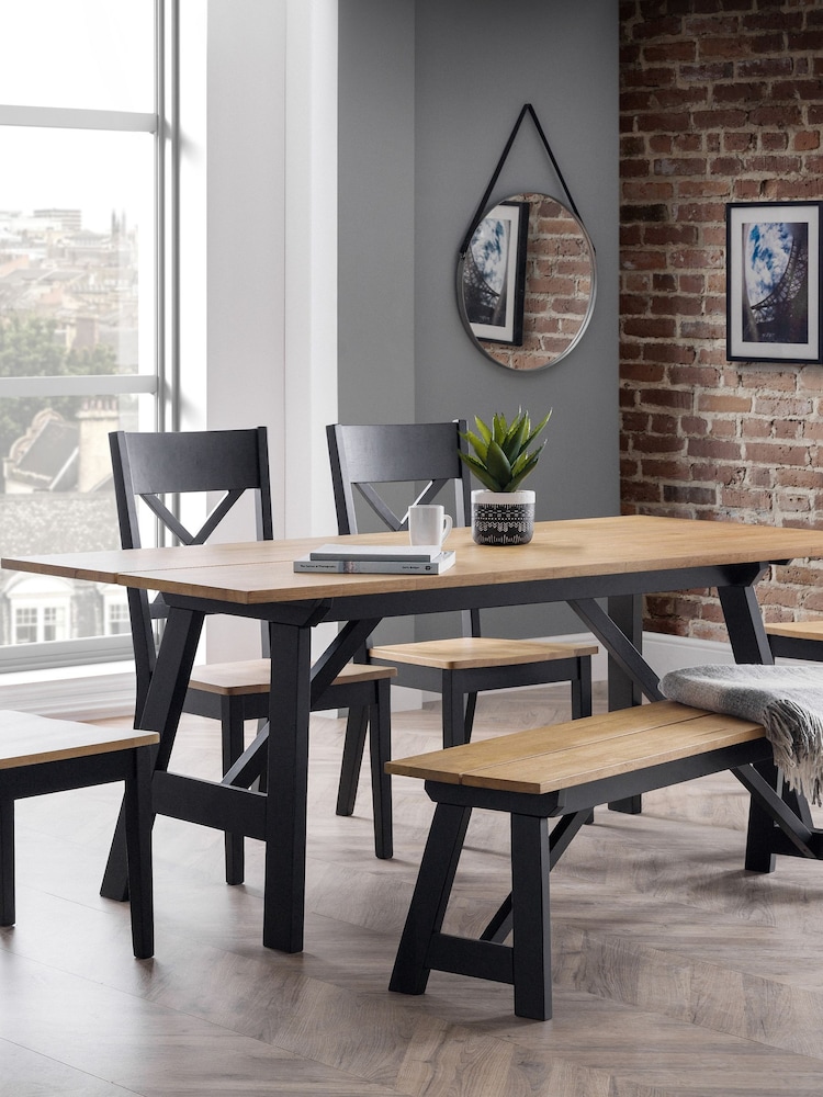 Julian Bowen Black Oak Hockley Table - Image 1 of 6