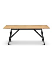Julian Bowen Black Oak Hockley Table - Image 3 of 6