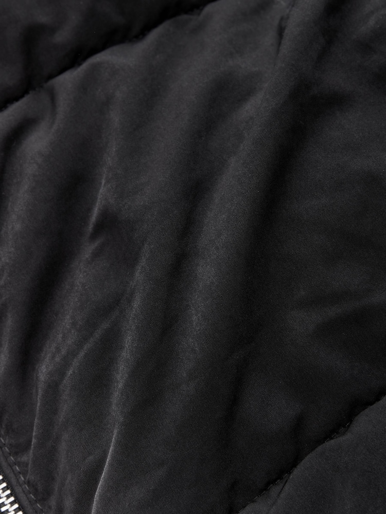 Black Shower Resistant Padded Hooded Coat - Image 7 of 7 Black Shower Resistant Padded Hooded Coat - Image 7 of 7