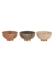 Maison by Premier Rose Gold Maison Dipping Bowls Set Of 3 - Image 1 of 4