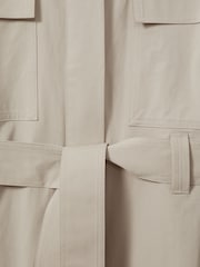 Reiss Stone Elin Utility Belted Midi Dress - Image 6 of 6