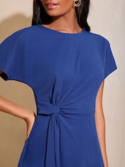 Lipsy Kurzärmeliges Mini-Skaterkleid mit seitlichem Knotendetail - Bild 4 von 4