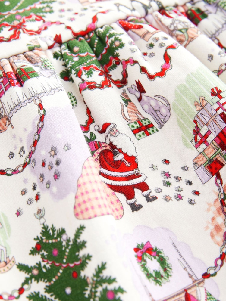 Ecru White Cath Kidston Christmas Sweat Dress (3mths-7yrs) - Image 16 of 16
