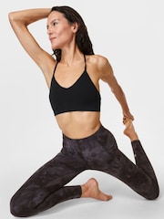 Schwarz - Sweaty Betty Mindful Flex Nahtloser Yoga-BH - Bild 1 von 6