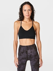 Schwarz - Sweaty Betty Mindful Flex Nahtloser Yoga-BH - Bild 3 von 6