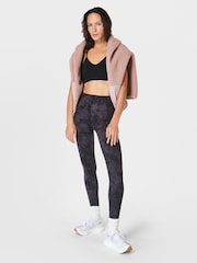 Schwarz - Sweaty Betty Mindful Flex Nahtloser Yoga-BH - Bild 4 von 6