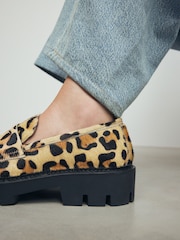 Leopard Forever Comfort® Leather Chunky Loafers - Image 4 of 7