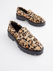 Leopard Forever Comfort® Leather Chunky Loafers - Image 5 of 7