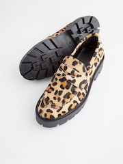 Leopard Forever Comfort® Leather Chunky Loafers - Image 6 of 7