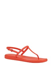 Crocs Red Miami Thong Flip Flops - Image 1 of 4