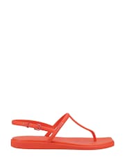 Crocs Red Miami Thong Flip Flops - Image 4 of 4
