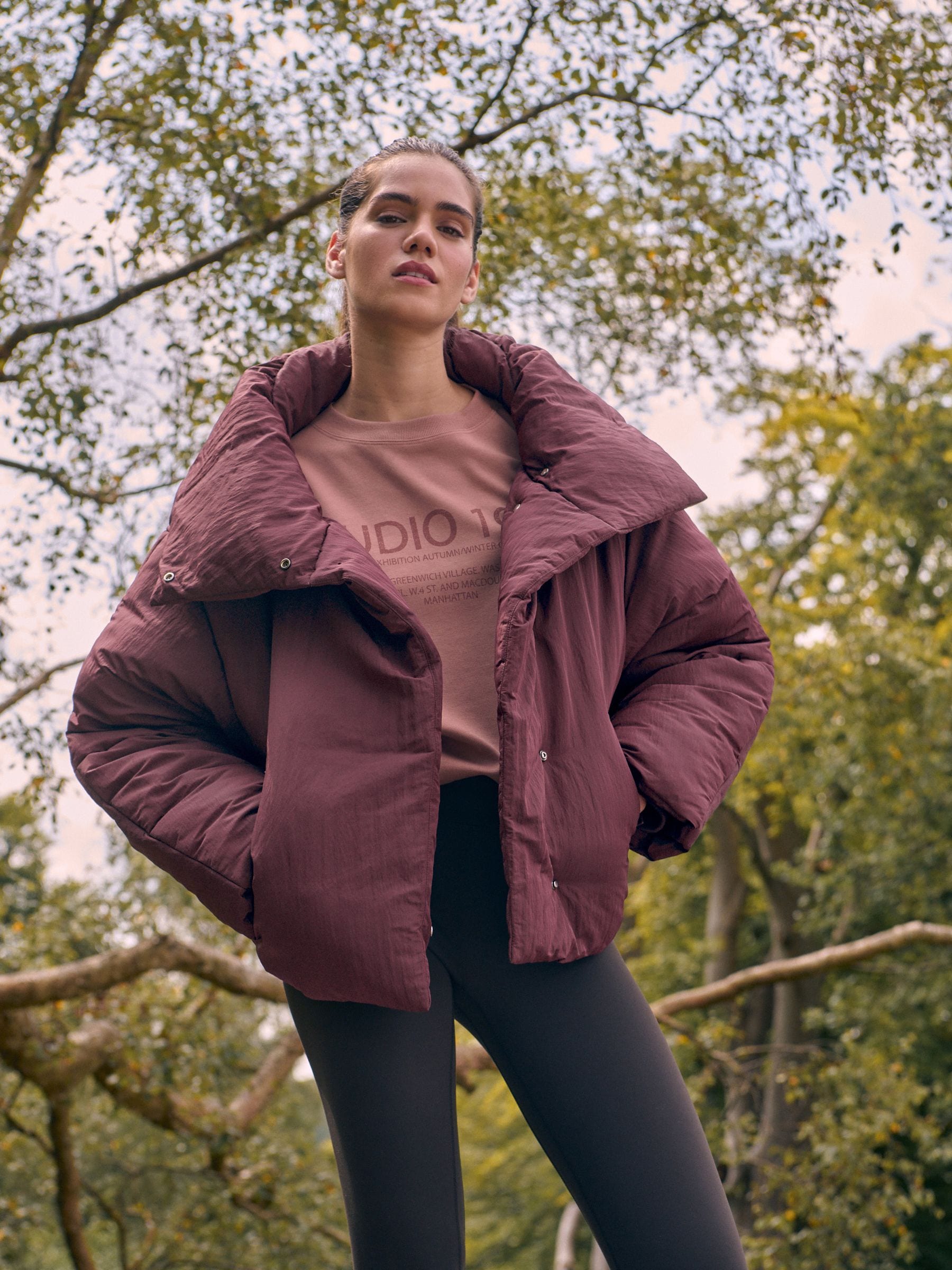 Next red padded coat outlet