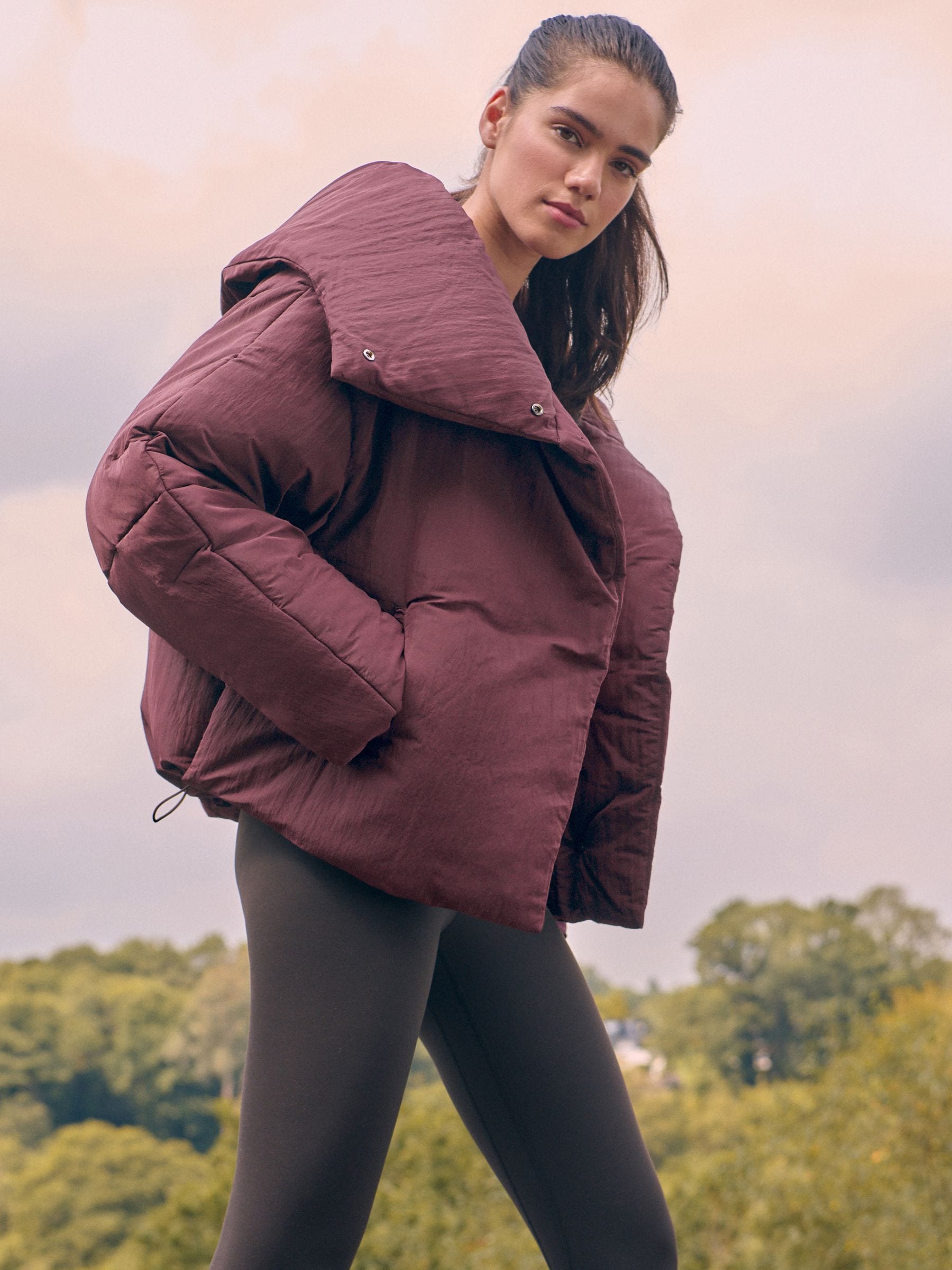 Next red padded coat hotsell