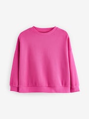 Pink - Gemütliches, geripptes Oversize-Sweatshirt (3 – 16 Jahre) - Bild 5 von 8
