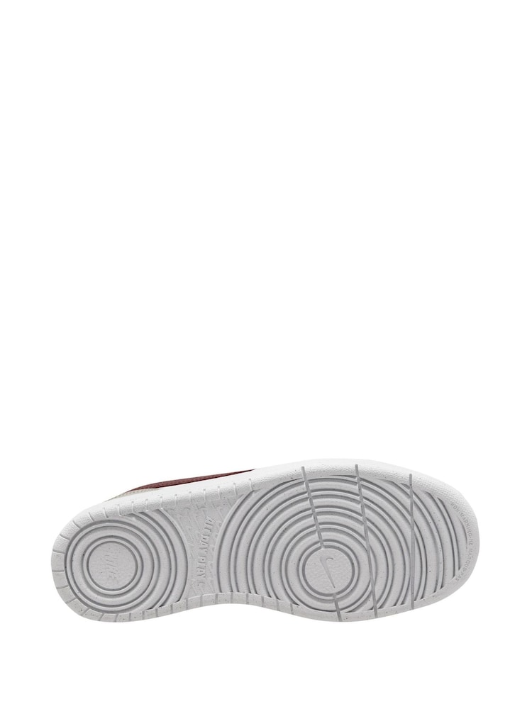 Nike Grey/White Youth Court Borough Recraft Trainers - Image 4 of 4