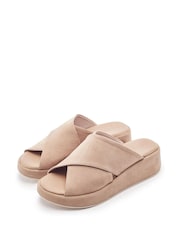 Moda in Pelle Natural Sh Grange Crossover Sandals - Image 2 of 4