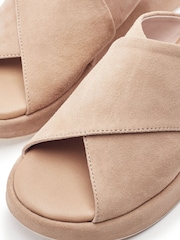 Moda in Pelle Natural Sh Grange Crossover Sandals - Image 3 of 4