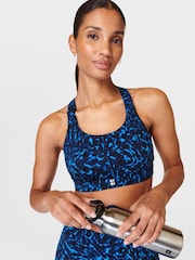 Sweaty Betty Blue Animal Swirl Print Medium Power Support Sports Bra - Image 1 of 6