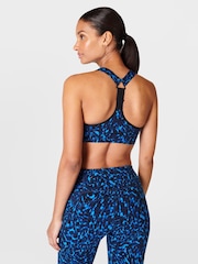 Sweaty Betty Blue Animal Swirl Print Medium Power Support Sports Bra - Image 2 of 6