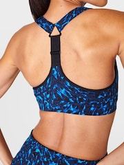 Sweaty Betty Blue Animal Swirl Print Medium Power Support Sports Bra - Image 5 of 6