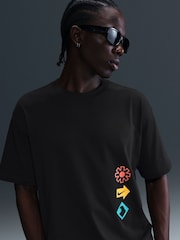 Nike Black Sportswear Back Graphic Print T-Shirt - Image 5 of 5