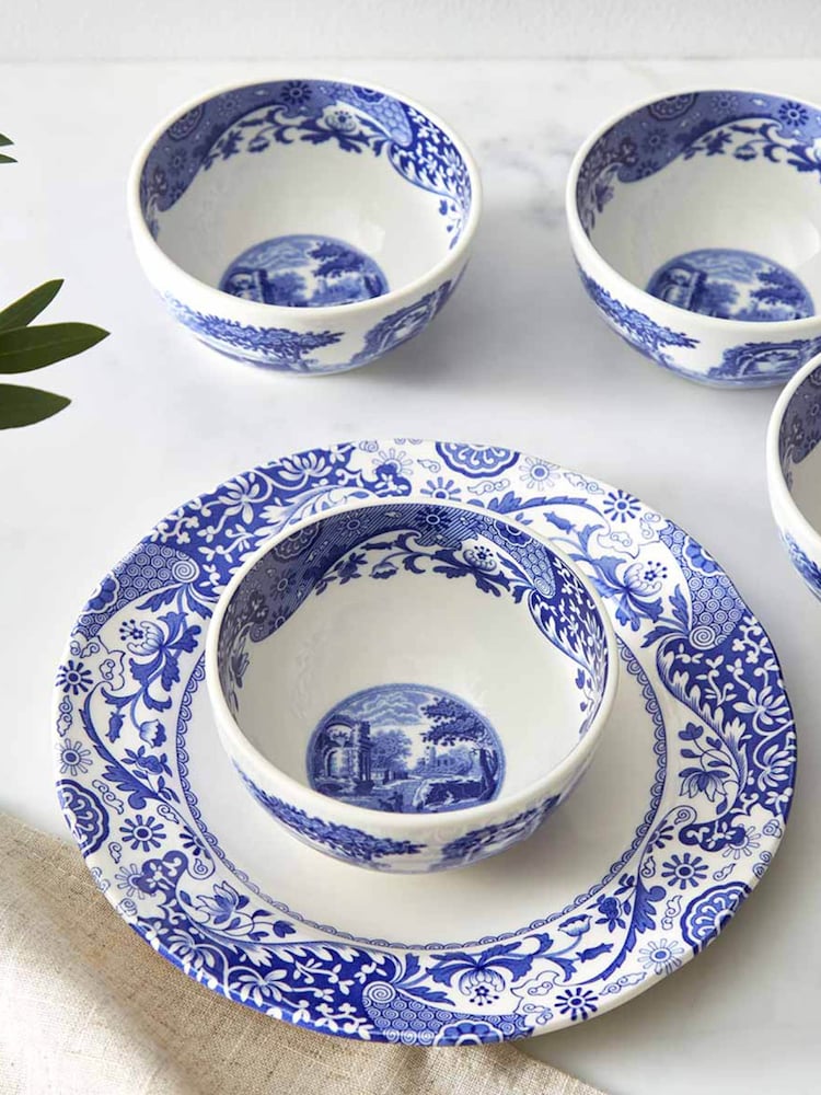Spode Set of 4 Blue Italian Dip Bowls - Image 2 of 8 Spode Set of 4 Blue Italian Dip Bowls - Image 2 of 8