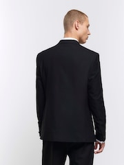 River Island Black Stretch Suit Jacket - Image 2 of 4