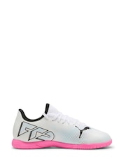 Puma White Unisex Kids Future 7 Play It Football Boots - Image 1 of 6