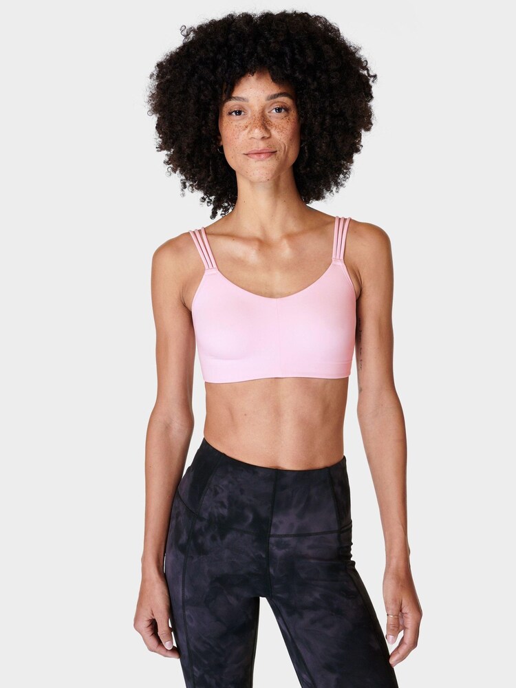 Sweaty Betty Nerine Pink Oh So Soft Yoga Bra - Image 1 of 6 Sweaty Betty Nerine Pink Oh So Soft Yoga Bra - Image 1 of 6