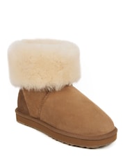 Just Sheepskin Brown Ladies Cornwall Boots - Image 2 of 5