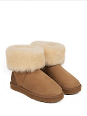 Just Sheepskin Brown Ladies Cornwall Boots - Image 4 of 5