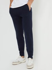 Threadbare Navy Luxe Knitted Joggers - Image 1 of 4