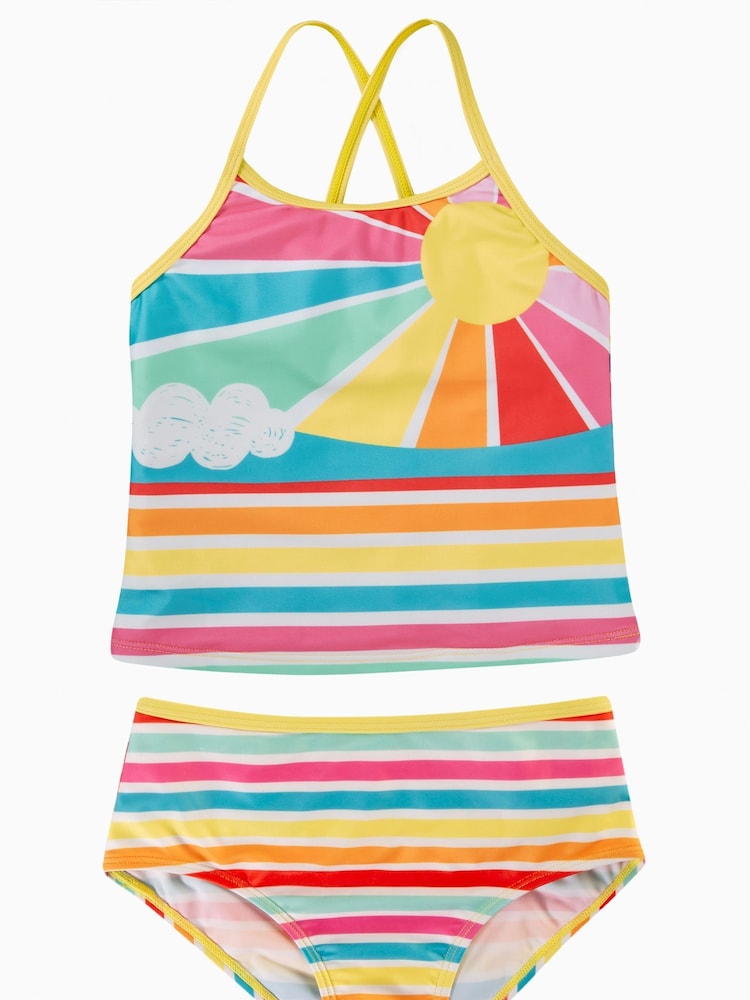 Frugi Blue Stripe Tankini Made From Chlorine Safe And Recycled Materials - Image 2 of 5