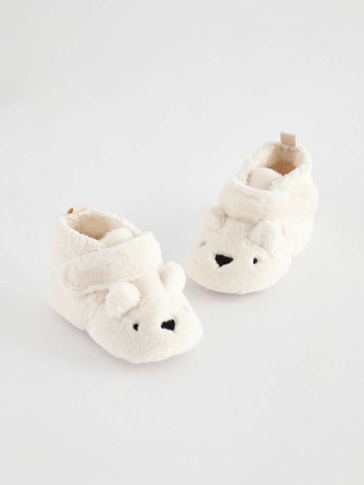 Weiß - Babyschuhe mit Klettverschluss (0–2 Monate) - Bild 1 von 6