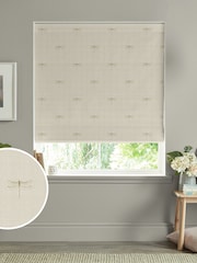Sophie Allport Neutral Gold Vector Dragonfly Made to Measure 100% Cotton Roman Blinds - Image 1 of 6