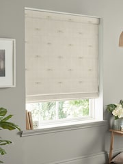 Sophie Allport Neutral Gold Vector Dragonfly Made to Measure 100% Cotton Roman Blinds - Image 5 of 6