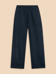 White Stuff Blue Belle 100% Linen Blend Wide Trousers - Image 5 of 7