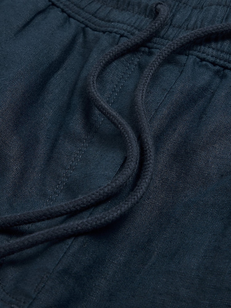 White Stuff Blue Belle 100% Linen Blend Wide Trousers - Image 7 of 7